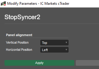 SwingFish Stop Syncer S2 ettings